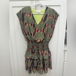 Adrienne Snake Print Dress